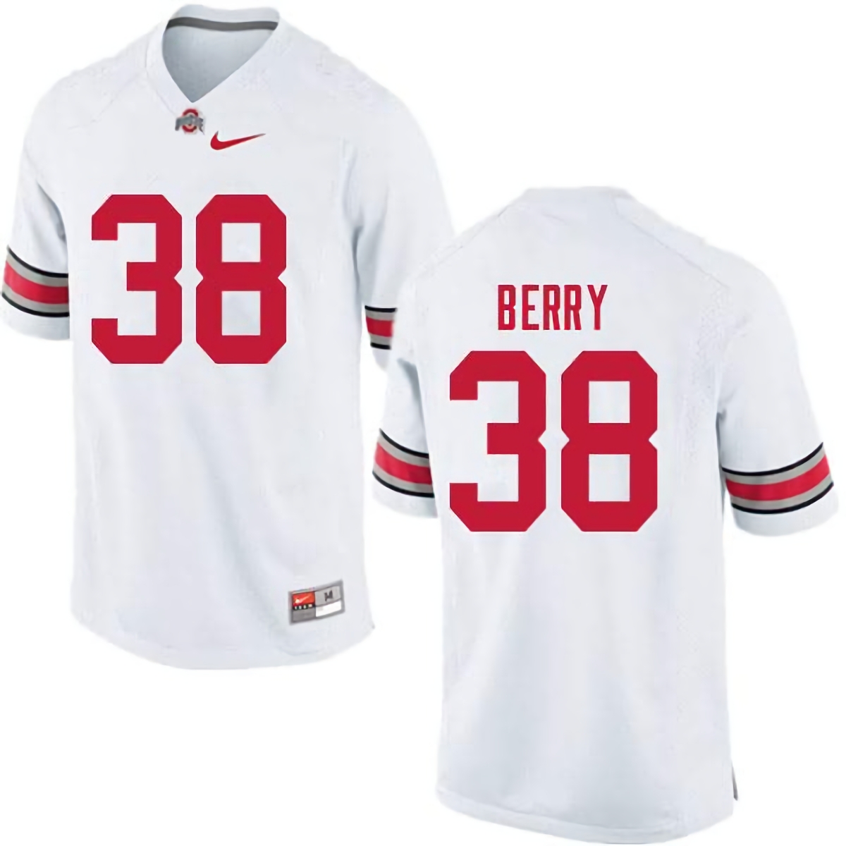 Rashod Berry Ohio State Buckeyes Men's NCAA #38 Nike White College Stitched Football Jersey EMZ0356AA